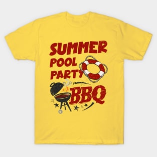 Summer Pool Party BBQ T-Shirt